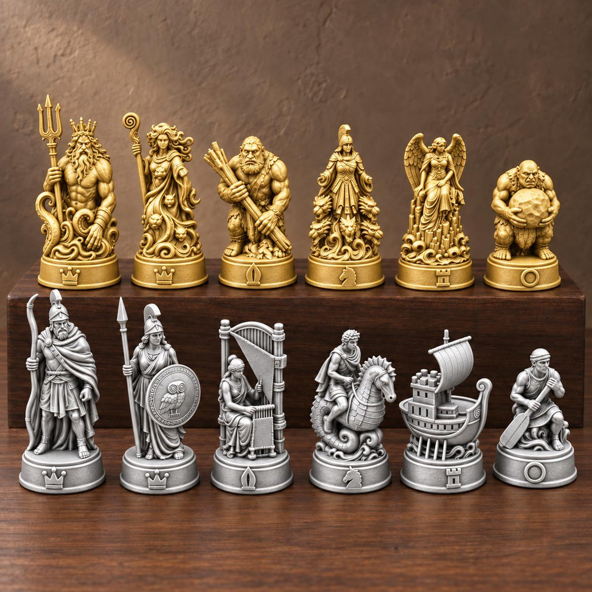 Odyssee-Schachfigurenset – komplett 32-teilig – Ansicht 4