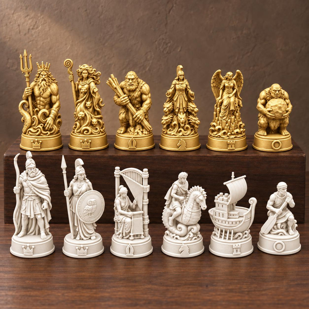 Odyssee-Schachfigurenset – komplett 32-teilig – Ansicht 6