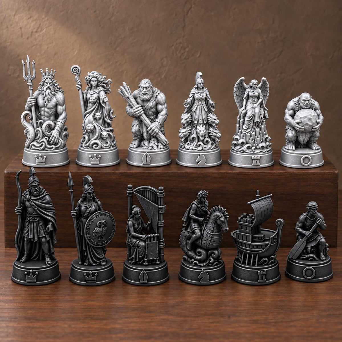 Odyssee-Schachfigurenset – komplett 32-teilig – Ansicht 8