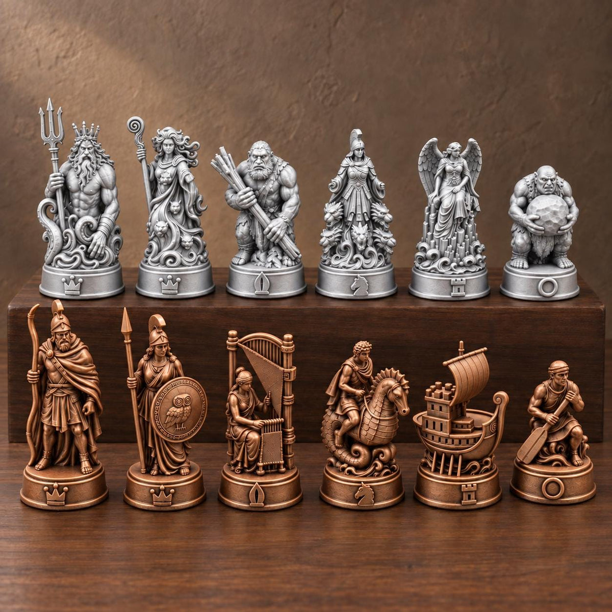 Odyssee-Schachfigurenset – komplett 32-teilig – Ansicht 10