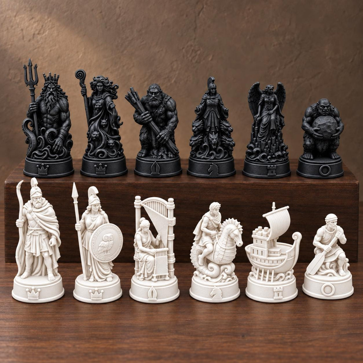 Odyssee-Schachfigurenset – komplett 32-teilig – Ansicht 11