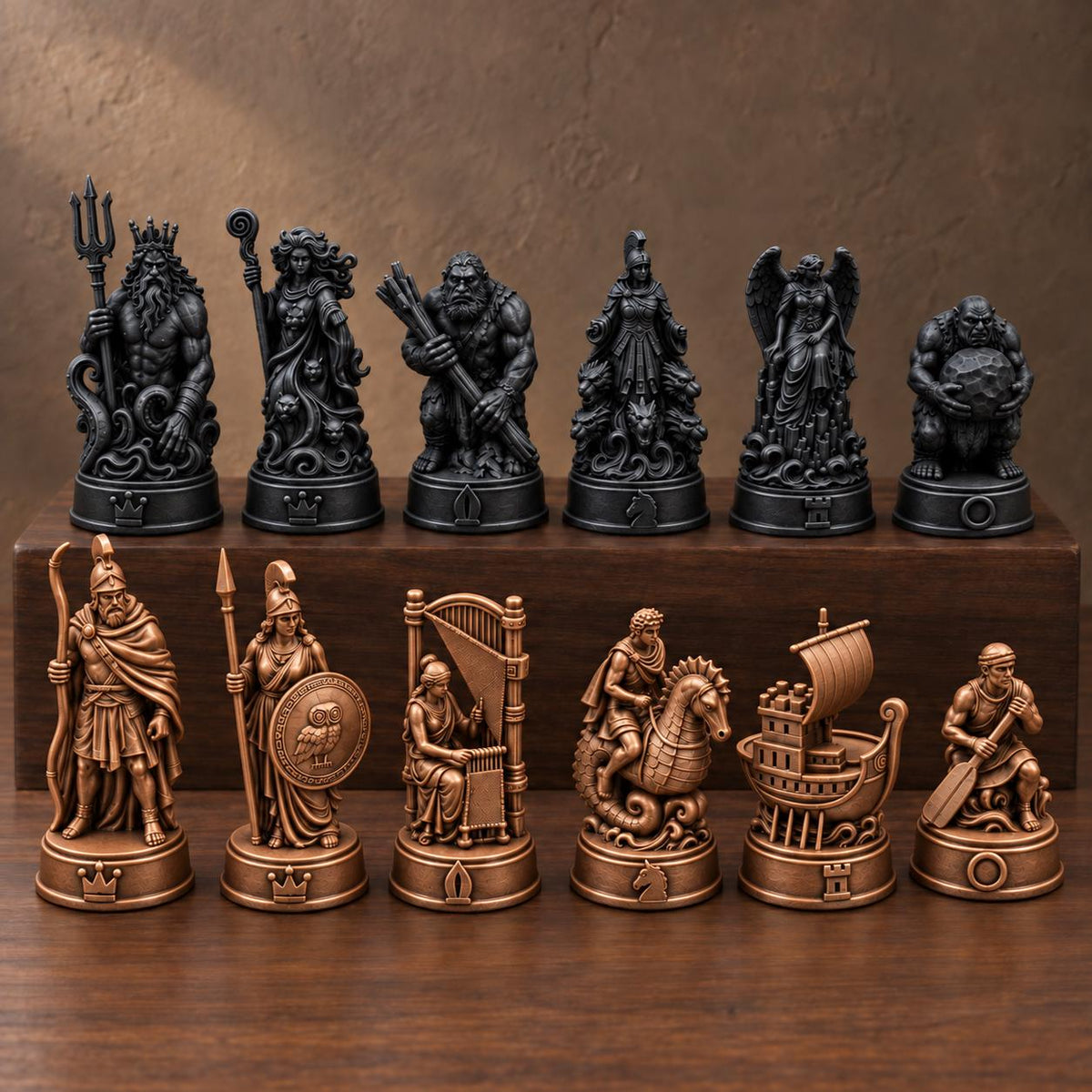 Odyssee-Schachfigurenset – komplett 32-teilig – Ansicht 12